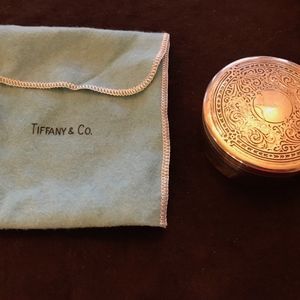 Tiffany & Co Antique Round Sterling Covered Box